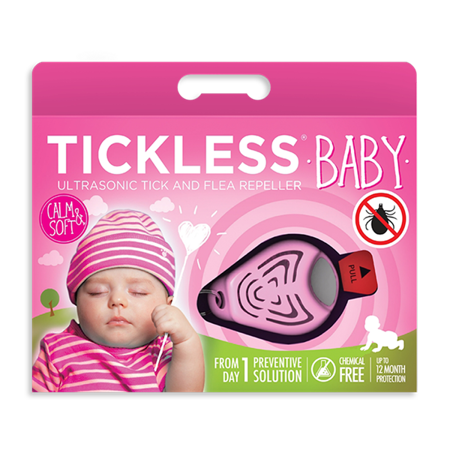 TICKLESS Baby - ultradźwiękowy odstraszacz na kleszcze - różowy
